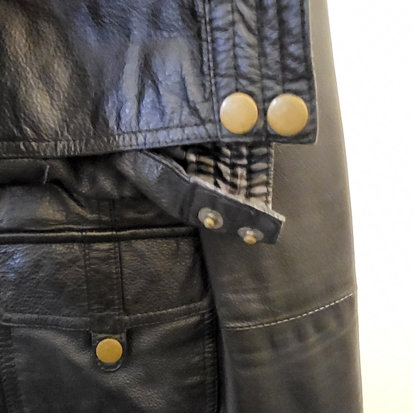 TRF Leather Bomber Style Jacket - Picture 6 of 7